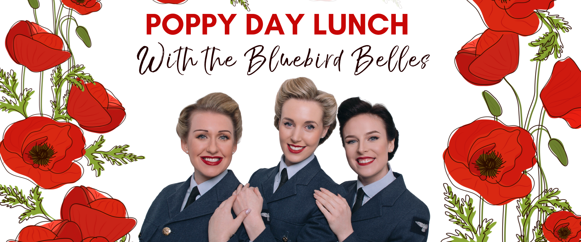Poppy Day Lunch Poster Instagram Post Square Facebook Event Cover