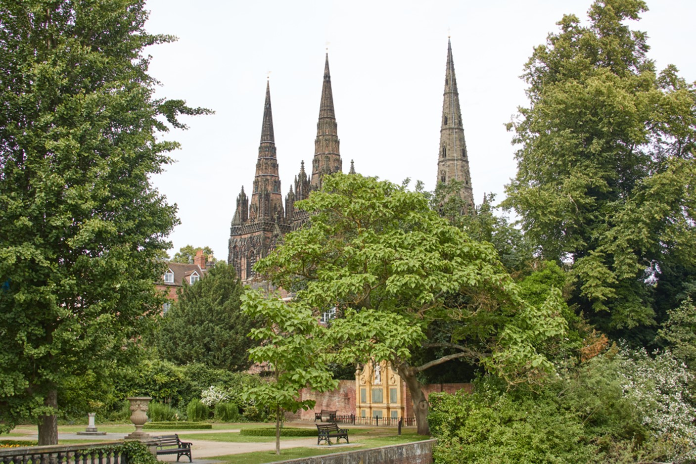 Lichfield Cathedral view