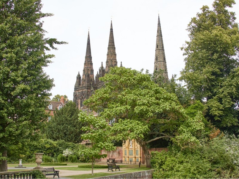 Lichfield Cathedral near The George Hotel